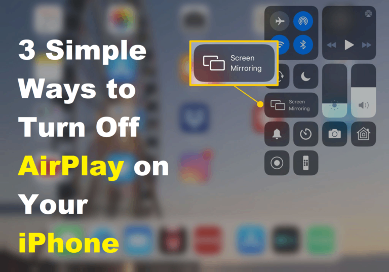 how to turn off airplay on iphone
